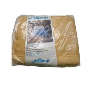 St. Mary's Blanket Twin double 72 x 90 yellow NOS Vintage Acrylic